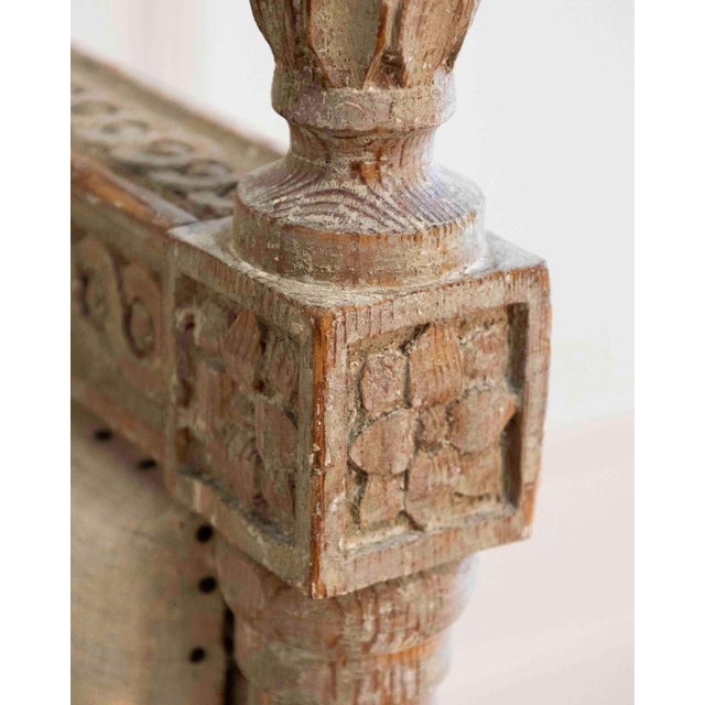 Beige 18th-Century Swedish Gustavian Sofa with Original Scraped Paint, Circa 1780 For Sale - Image 8 of 16