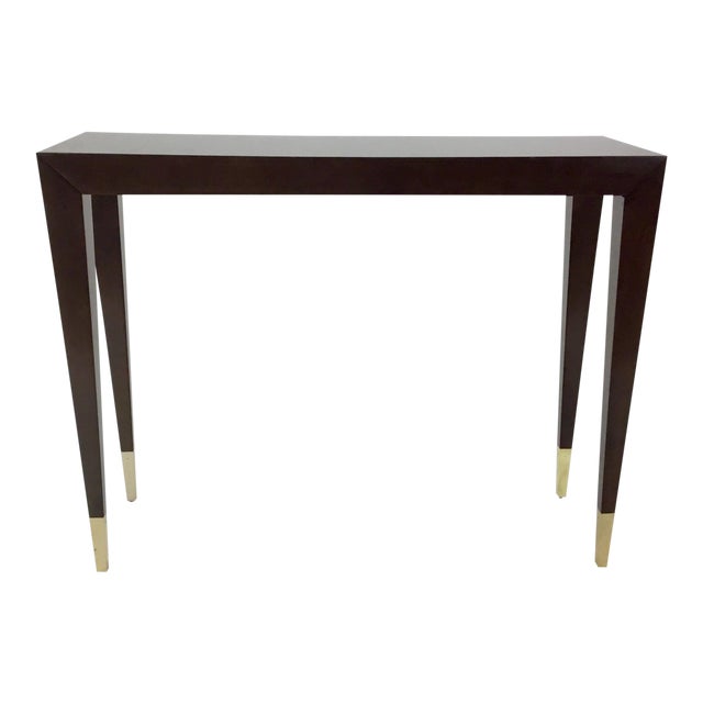 Caracole Perfectly Petite Wood Console Table Chairish