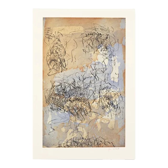 Color Etching by Joan Mitchell, Sunflowers V, 1972 For Sale