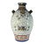 17+ In. Tall Chinese Jug Vase Stylized Blue Songbird, Fruit & Leaf Pattern For Sale