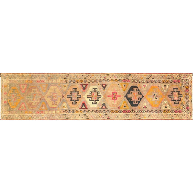 Textile 1960s Turkish Oushak Runner For Sale - Image 7 of 7
