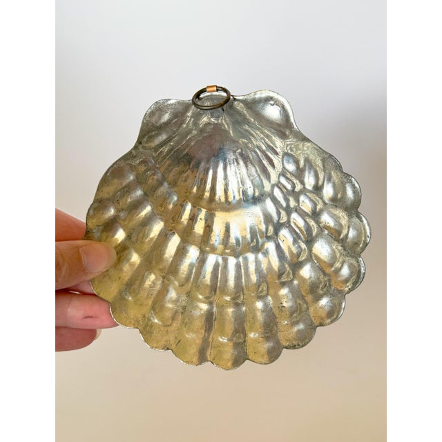 Vintage Copper Clam Shell Motif Mold For Sale - Image 4 of 4