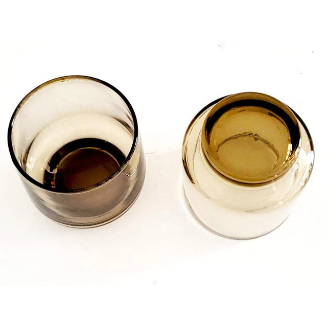 Glass 1970s Libbey Glass Tawny Accent Old Fashioned Lowball Tumblers, Set of 8 For Sale - Image 7 of 8