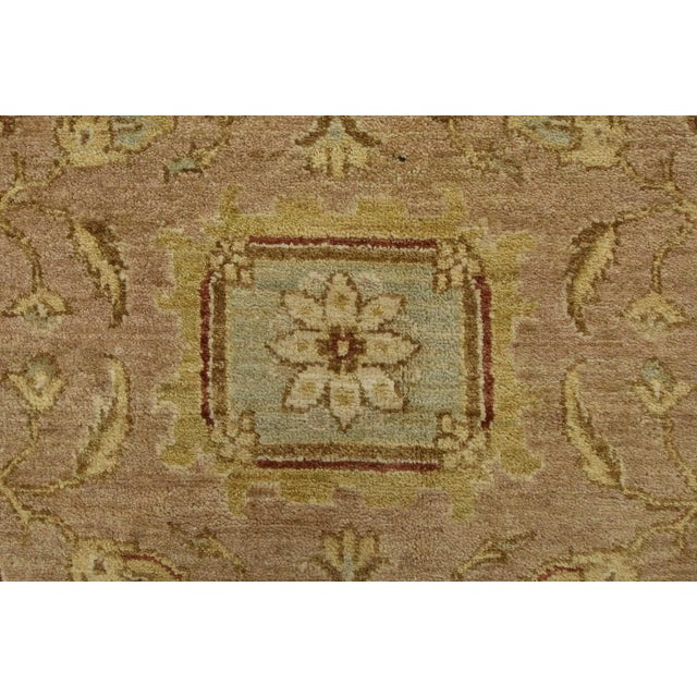 Ziegler Rug 9′ X 12’5” Brown Wool Traditional Hand-Knotted Oriental Carpet For Sale - Image 10 of 15
