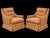 Pair of 1940’s Striped Club Chairs For Sale In New York - Image 6 of 7
