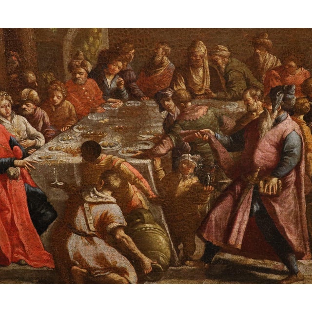 Paolo Caliari, Detto Il Veronese, Seguace, the Wedding at Cana Veronese, 1690, Oil on Canvas For Sale - Image 10 of 15