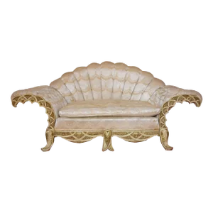 Late 19th Century Venetian Carved and Painted Sofa