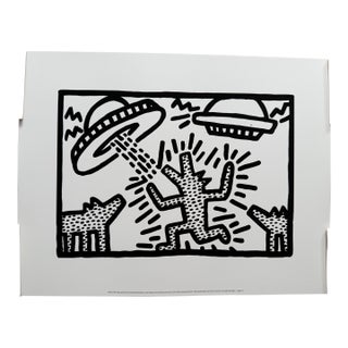 Keith Haring (1958-1990), Untitled, 1982 (Dogs With UFO's), Copyright Keith Haring Foundation, Licensed by Artestar New York, Printed in the Uk For Sale