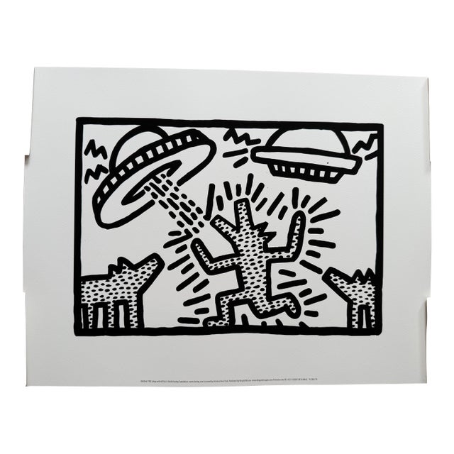 Keith Haring (1958-1990), Untitled, 1982 (Dogs With UFO's), Copyright Keith Haring Foundation, Licensed by Artestar New York, Printed in the Uk For Sale