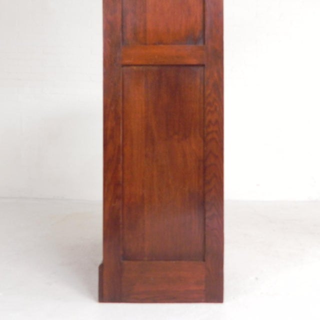 Oak Roller Shutter Cabinet, 1930s For Sale - Image 13 of 18