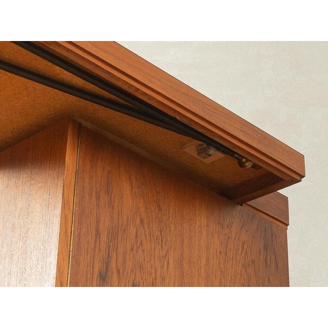 Vintage Walnut Home Bar, Germany For Sale - Image 15 of 17