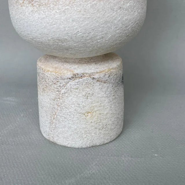 Not Yet Made - Made To Order Naxian Marble Vase by Tom Von Kaenel For Sale - Image 5 of 6