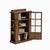 Wood Mission 1 Door Bookcase With Side Shelves - Walnut Stain For Sale - Image 7 of 9