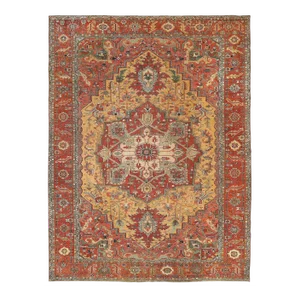 Antique Heriz Serapi, 11'8'' X 15'3''