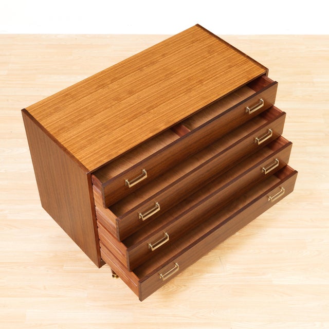 Wood Pair of Mid Century G Plan by E Gomme Tola Chests of Drawers, England, 1970s For Sale - Image 7 of 12