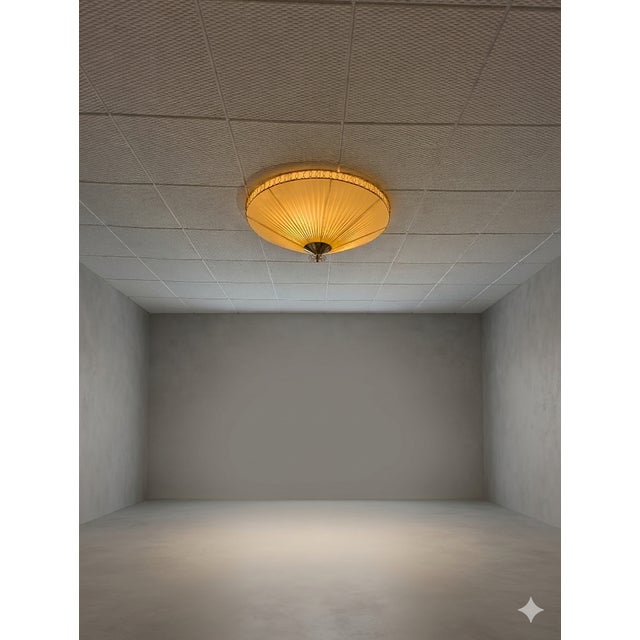 Large Vintage Flush Mount in style of Paavo Tynell, 1950s For Sale - Image 4 of 18