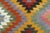 Vintage Turkish Kilim Rug- 6′4″ × 8′11″ For Sale - Image 9 of 13