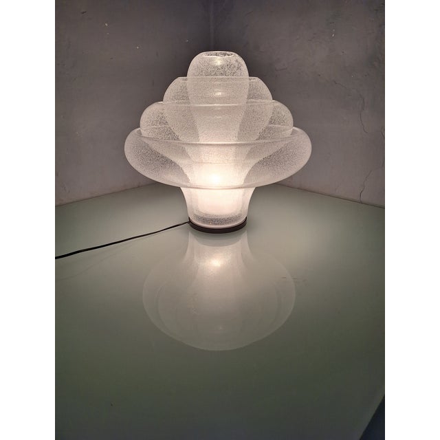 1980s Lotus Pullegous Table Lamp in Murano Glass by V. Nason for Mazzega, 1980s For Sale - Image 5 of 18
