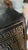 Vintage Chinoiserie Black Lacquered Large 4 Door Soapstone Decorative Storage Cabinet For Sale - Image 13 of 18
