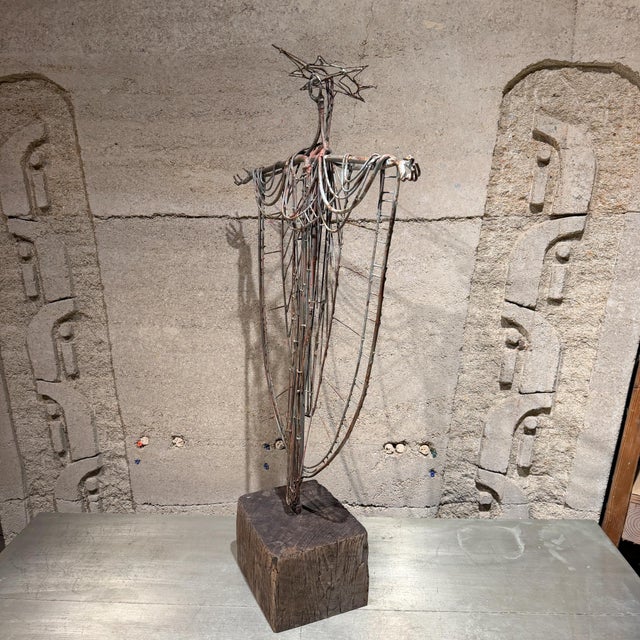 Brutalist Sculpture Figure Religious Theme After Adam Stempka For Sale - Image 17 of 17