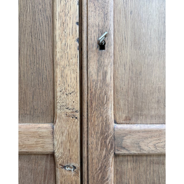 Parisian-Style School Wardrobe in Oak, 1950s For Sale - Image 14 of 15