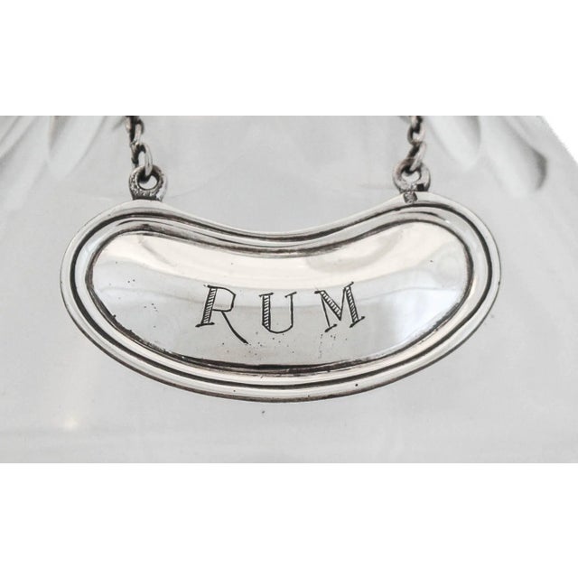 Mid-Century Modern 1960s Sterling “Rum” Liquor Label For Sale - Image 3 of 5