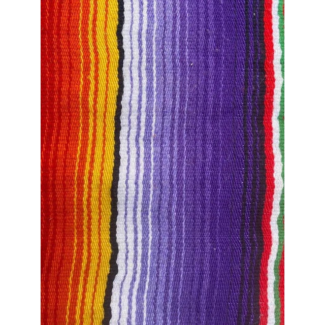 Vintage Hand Woven Colorful Runner For Sale - Image 10 of 16