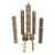 Collection of Tibetan Buddhist Prayer Wheels and Amulet Cases—Set of Seven For Sale