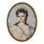Antique Miniature Portrait Painting of Young Maiden signed Garnier For Sale