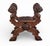 Traditional Monumental 19th-Century Renaissance Revival Carved Walnut Folding Stool For Sale - Image 3 of 13