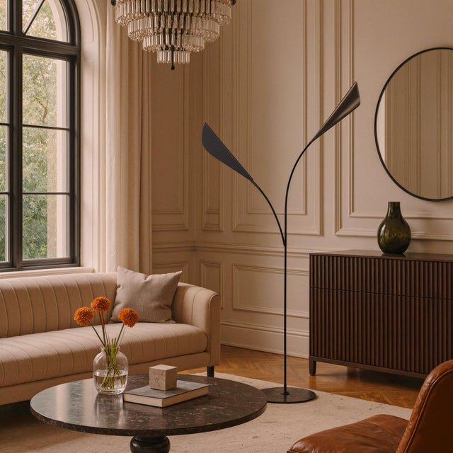 Black Adjustable Floor Light by Greyge For Sale - Image 8 of 9