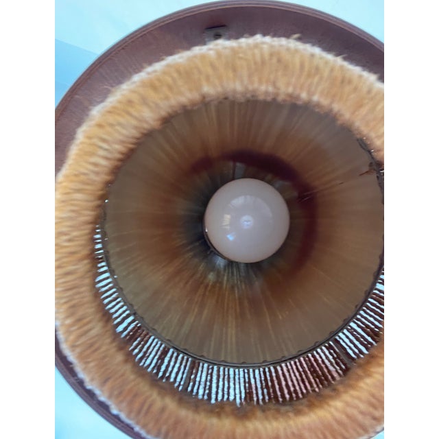 1960s Teak and Rope Pendant Lamp For Sale In Los Angeles - Image 6 of 7