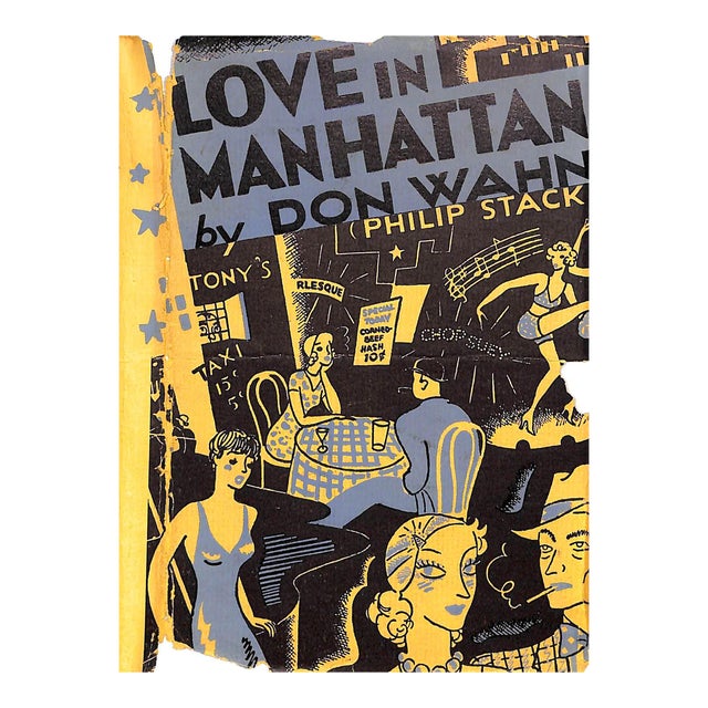 "Love in Manhattan" Book 1932 Wahn, Don (Philip Stack) For Sale