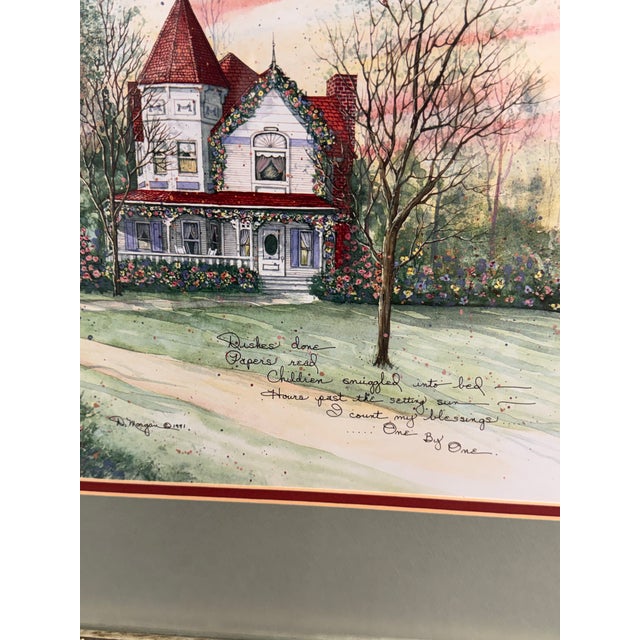 D. Morgan "I Count My Blessings" Hand Signed Print For Sale - Image 4 of 12