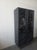 Modern Luxe Showcase Black Entertainment Center With Glass Doors For Sale - Image 3 of 4