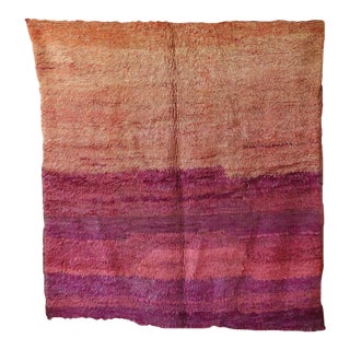 1980s Moroccan Vintage Square Rug - 6'1" X 6'6" Ft For Sale