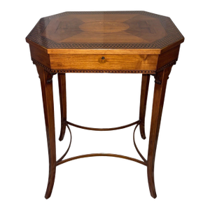 19th Century Italian Marquetry Occasional Table With Lift Top