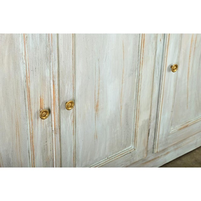 Wood French Vintage Painted Enfilade For Sale - Image 7 of 11