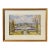 Early 20th Century Garden with Fountain Watercolor Painting For Sale