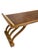 1960s Figured Wood Grain and Brass-Trimmed, Curved Leg Bench, Seat, Low Dining Zataku Table/Kotatsu, For Sale - Image 13 of 17