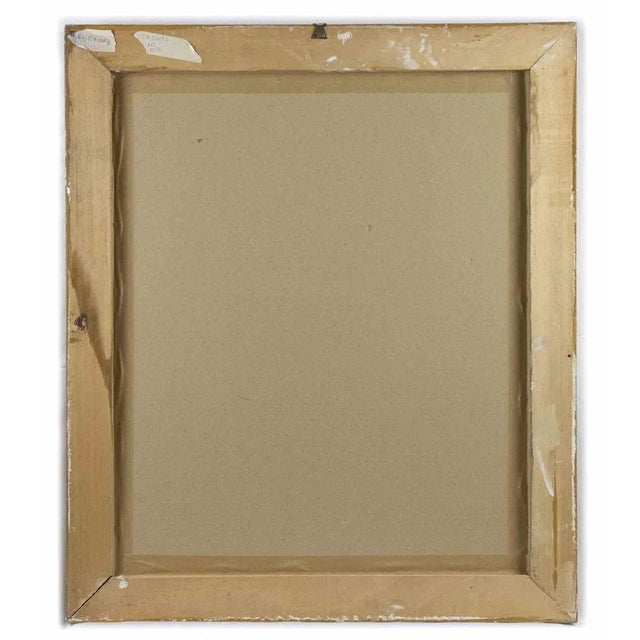 Woman is an original modern artwork realized in the half of 20th century by Marguerite Bordet. Pastel and ink drawing....