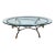 Vintage Italian 20th C Mid-Century Modern Steel & Brass Ram Head Coffee Table For Sale