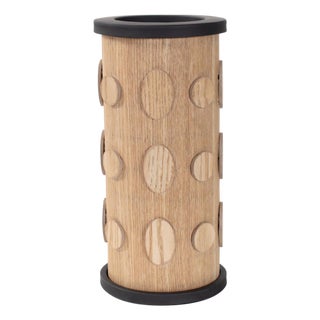 Robin Baron Winfield Wooden Candle Holder- Large For Sale