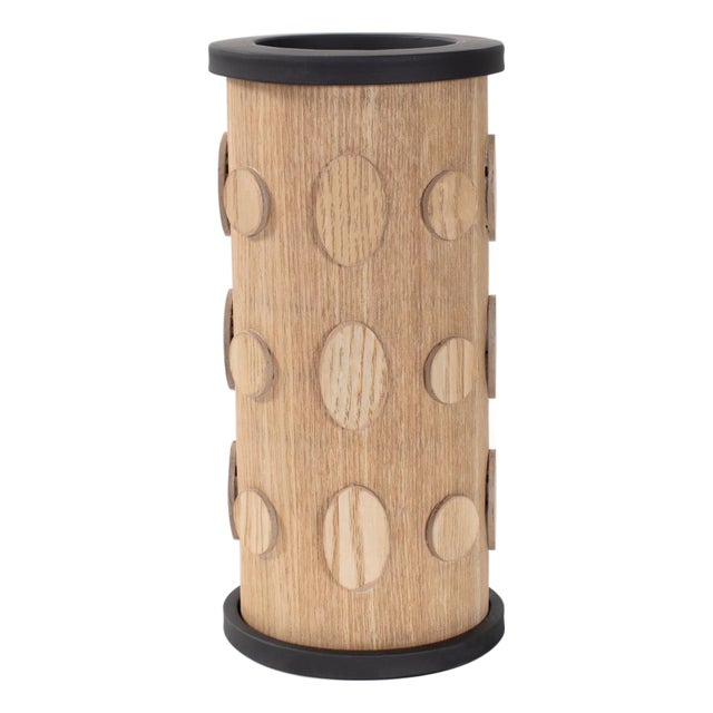 Robin Baron Winfield Wooden Candle Holder- Large For Sale