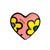 A vibrant heart-shaped paperweight by internationally acclaimed Pop artist Romero Britto, whose unmistakable visual...