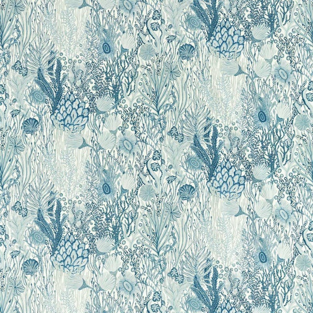 Harlequin Acropora Fabric in Exhale/Murmuration - a Sample For Sale