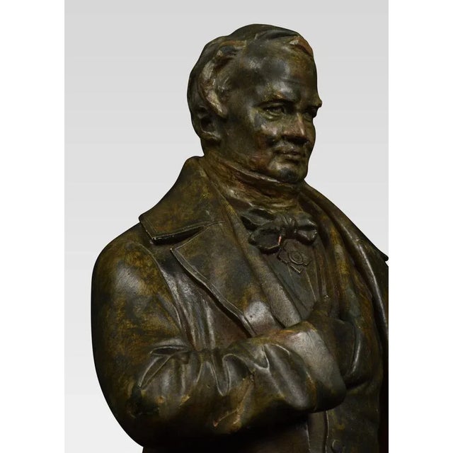 19th Century Chalked Bronzed Figures by Dopmeier, Set of 2 For Sale - Image 9 of 11