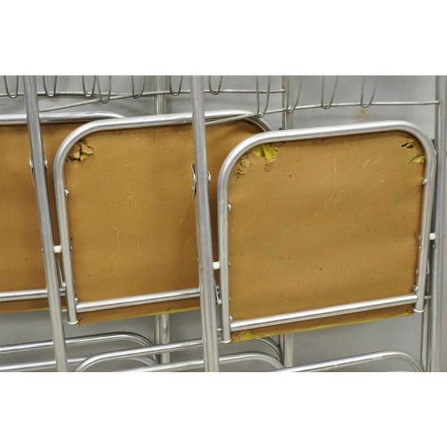 Vintage Mid Century Modern Aluminum Folding Dining Chairs by Airlite - Set of 4 For Sale - Image 14 of 18