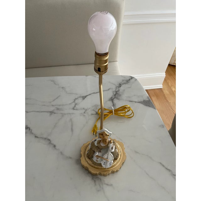 Gold 1940s French Figural Lamp For Sale - Image 8 of 9