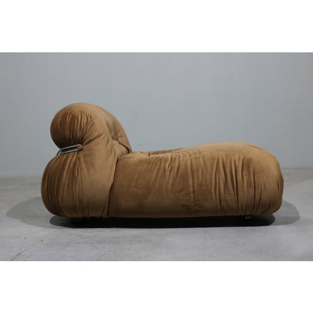 Textile Set of Lounge Chair and Ottoman by Afra & Tobia Scarpa for Cassina, 1970s For Sale - Image 7 of 12